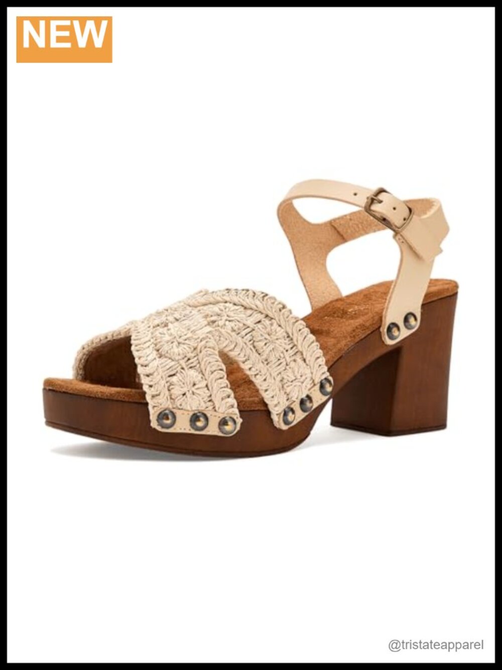 Seychelles Ravennna Woven Floral Cross Strap Platform Heels Round Toe Buckle